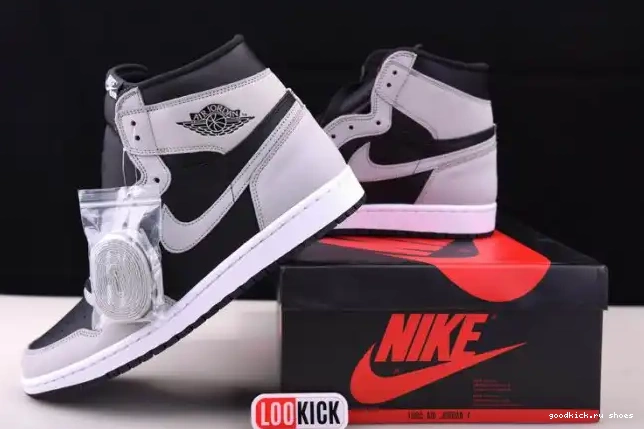 Cheap Grey Jordan 1 Air Light Smoke White 555088-035 Retro High Black 0514